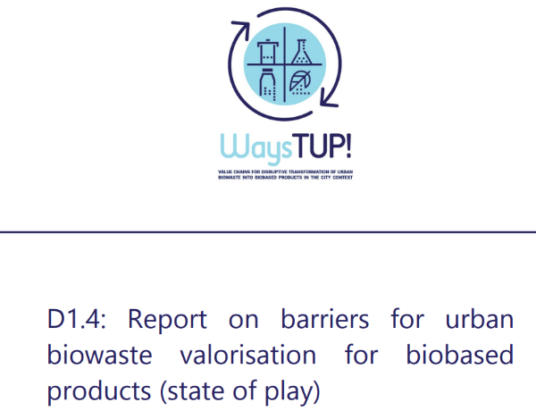 WaysTUP Report on barriers for urban biowaste valorisation for biobased products